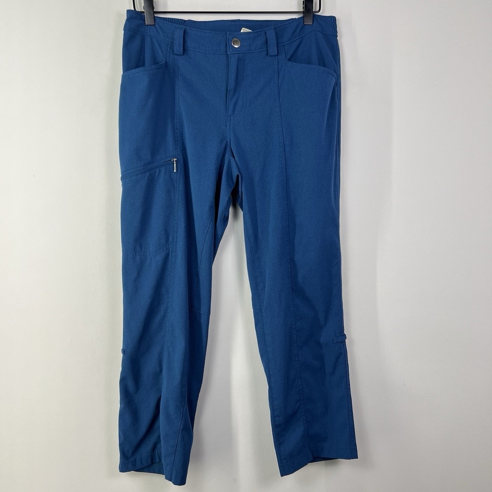 Duluth Trading‎ Womens Blue Stretch Utility Pants Size 8 Breathable Outdoor 29